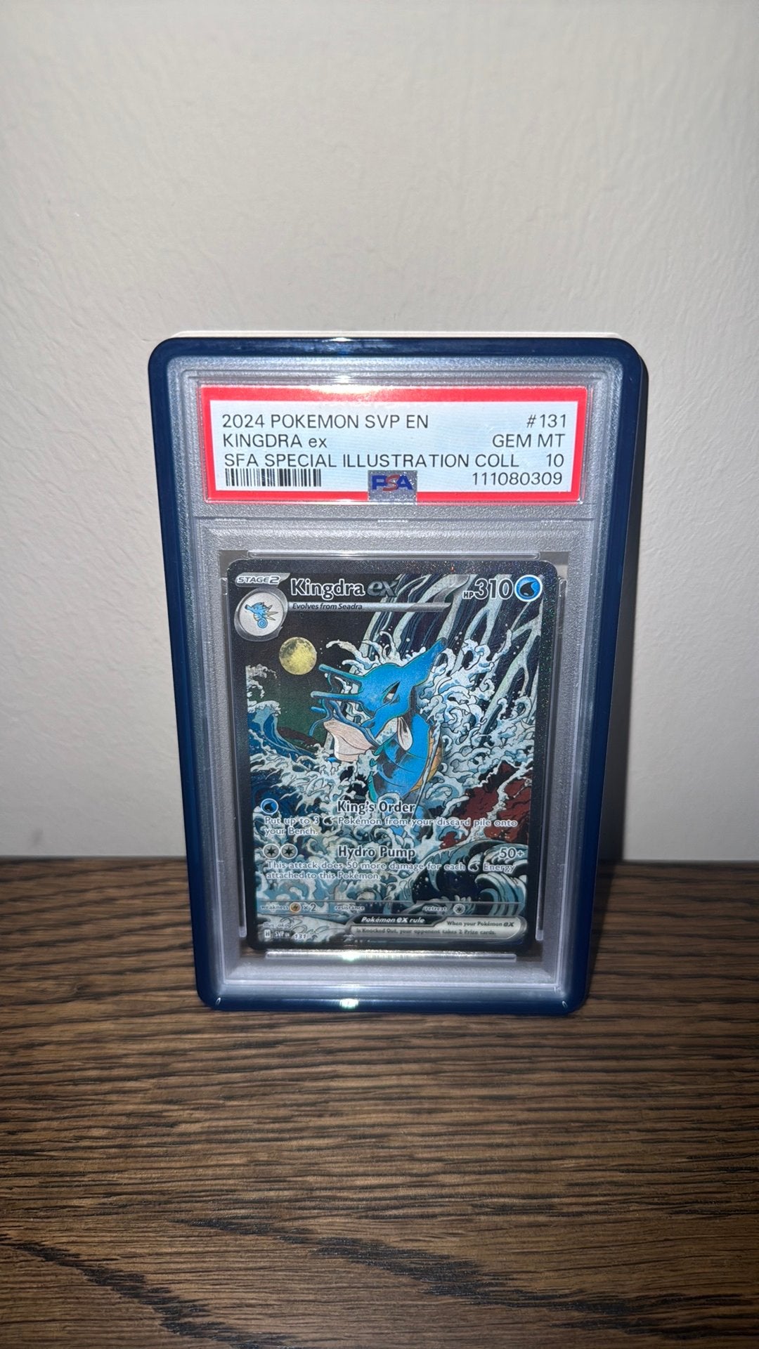 Kingdra ex 2024 Pokemon SVP EN PSA 10 GEM MT #131, Ophalen of Verzenden, Nieuw, Losse kaart
