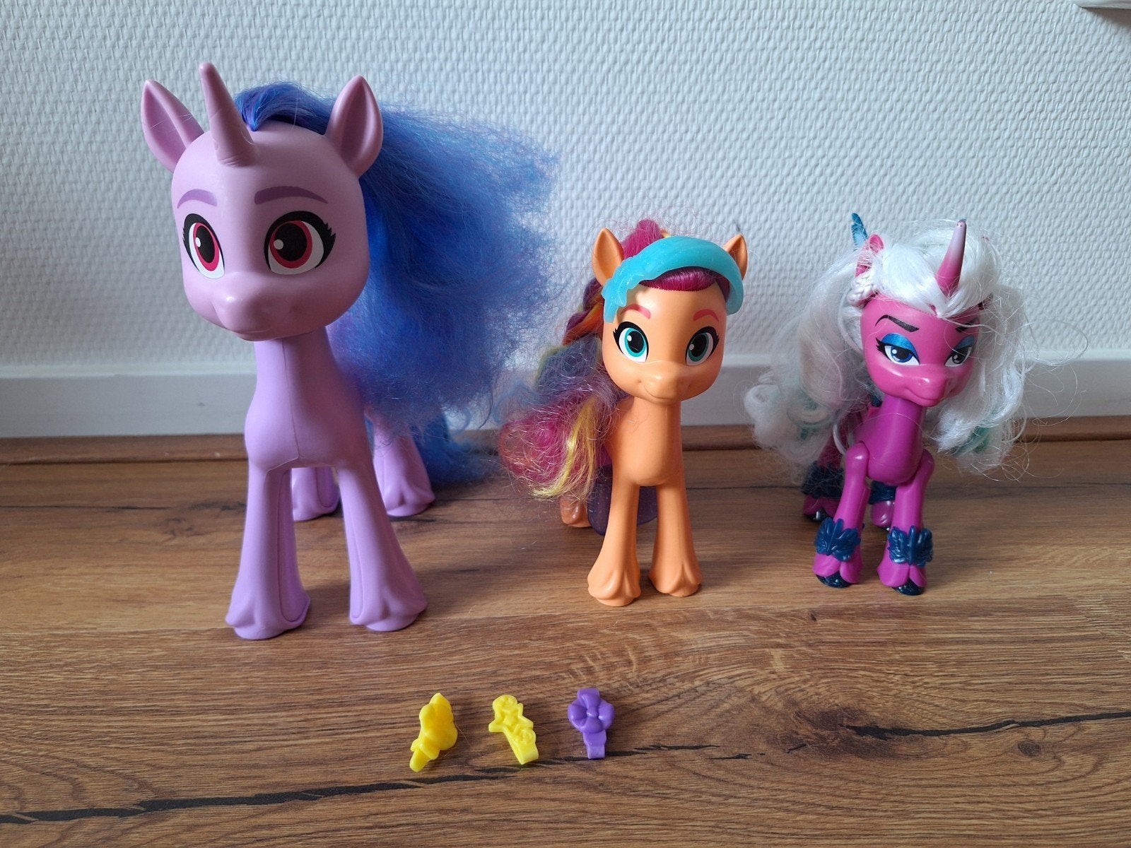 My Little Pony figuren set - Izzy, Sunny, Opaline, Ophalen of Verzenden, Gebruikt, Meisje