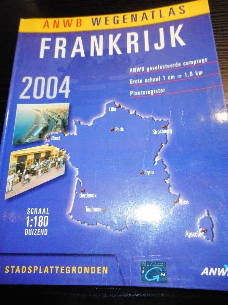 ANWB wegenatlas wegenkaart Frankrijk schaal 1 : 180.000, ANWB, Ophalen of Verzenden, 2000 tot heden, Frankrijk