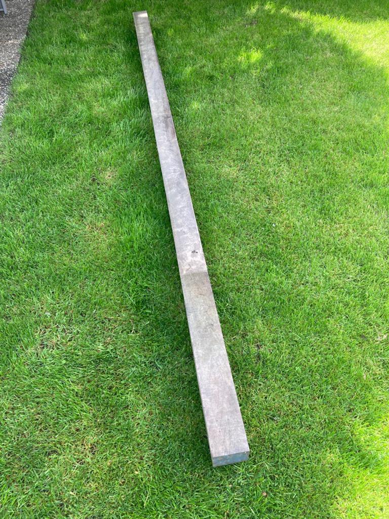 6 stuks hardhouten sleufpalen azobe klasse 1, Ophalen, Gebruikt, Hardhout, 250 cm of meer