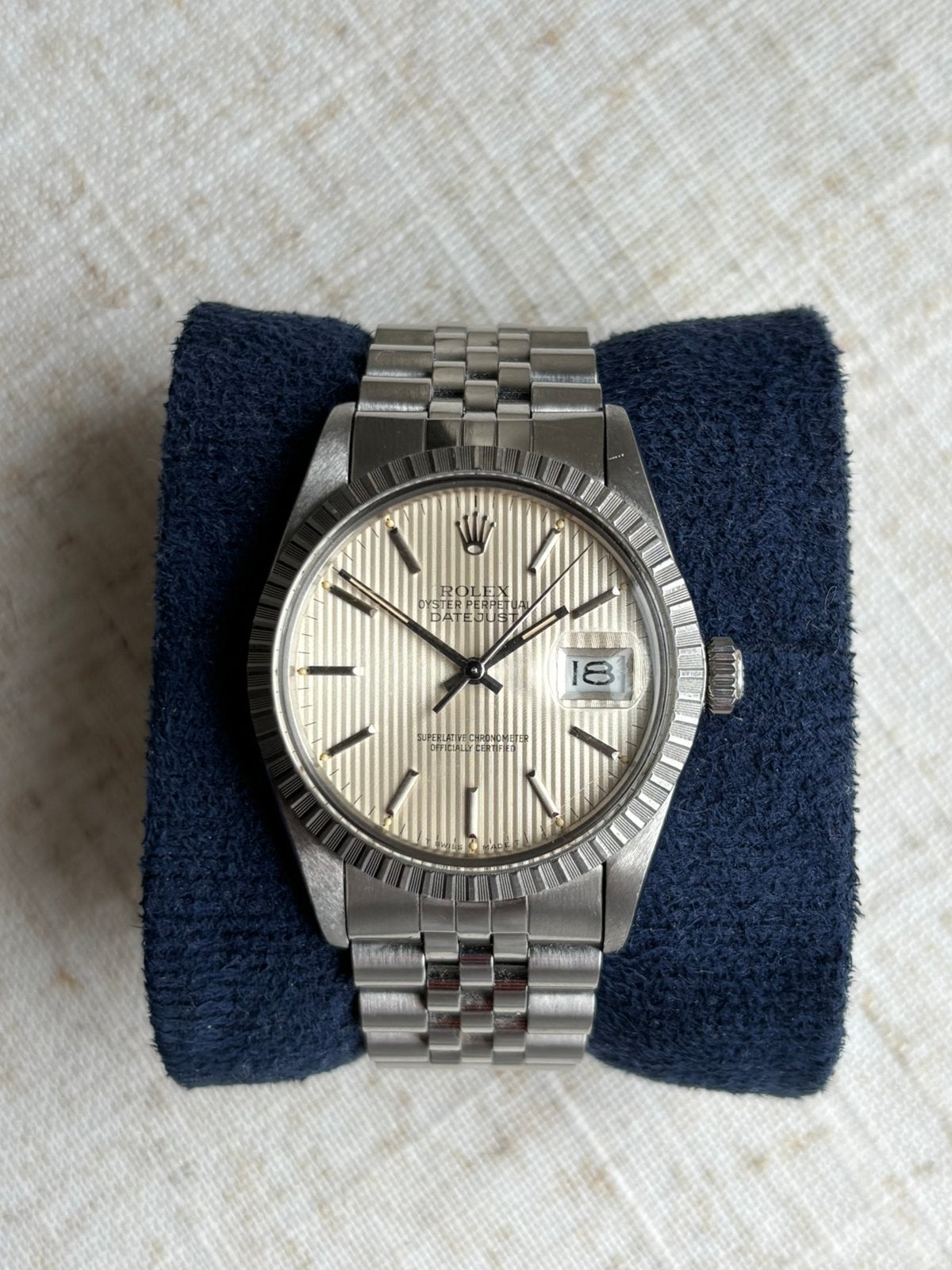 Rolex Datejust - Tapestry dial - 16030, Ophalen, Zo goed als nieuw, Staal, Overige merken