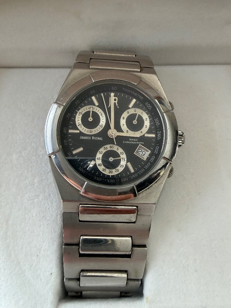 Jaques Richal horloge, Overige merken, Overige materialen, Leer, Polshorloge