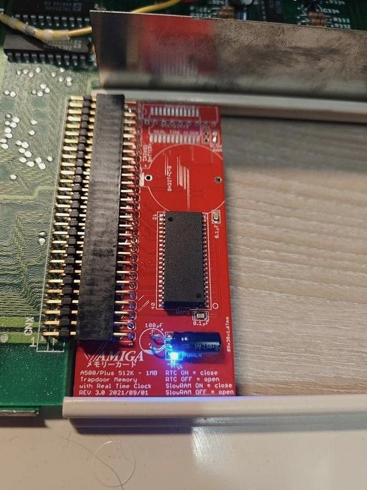 Vanaf €20, Half MB uitbreiding voor Amiga 500/500+ met RTC, Computers en Software, Vintage Computers, Verzenden