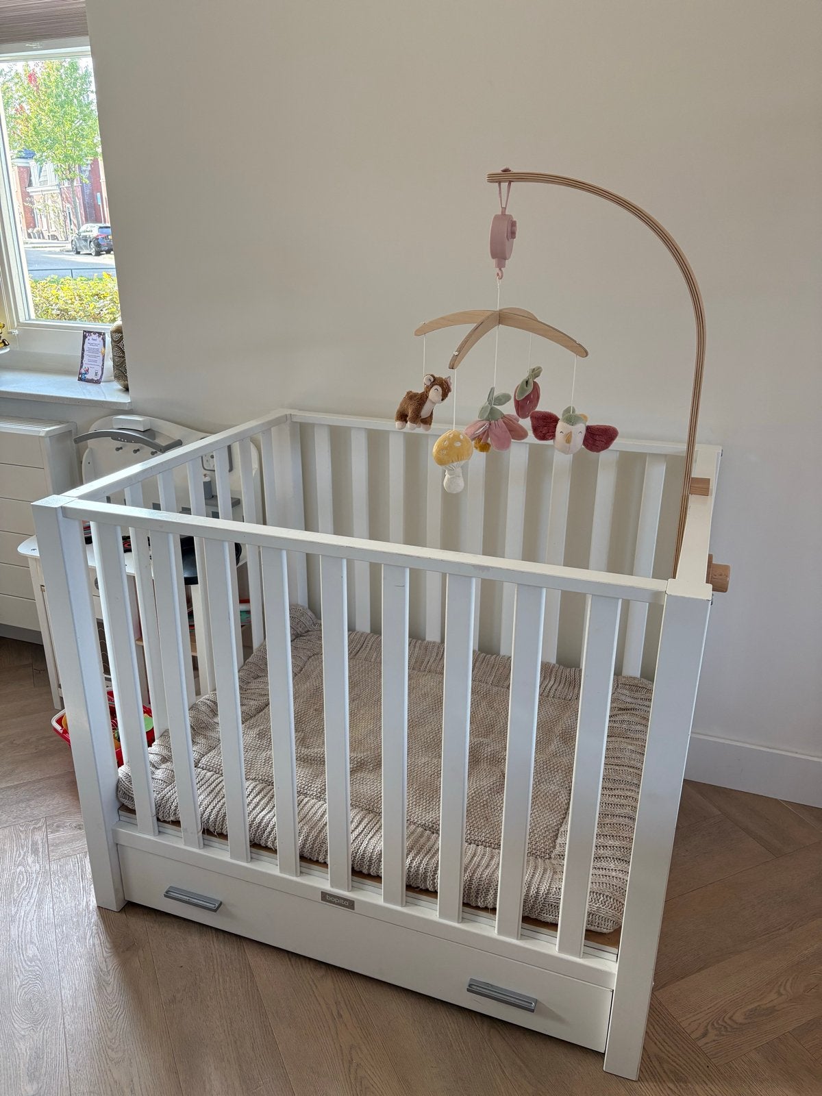 Bopita box met lade, boxkleed en Little Dutch muziekmobiel, Kinderen en Baby's, Ophalen, Gebruikt, Overige typen