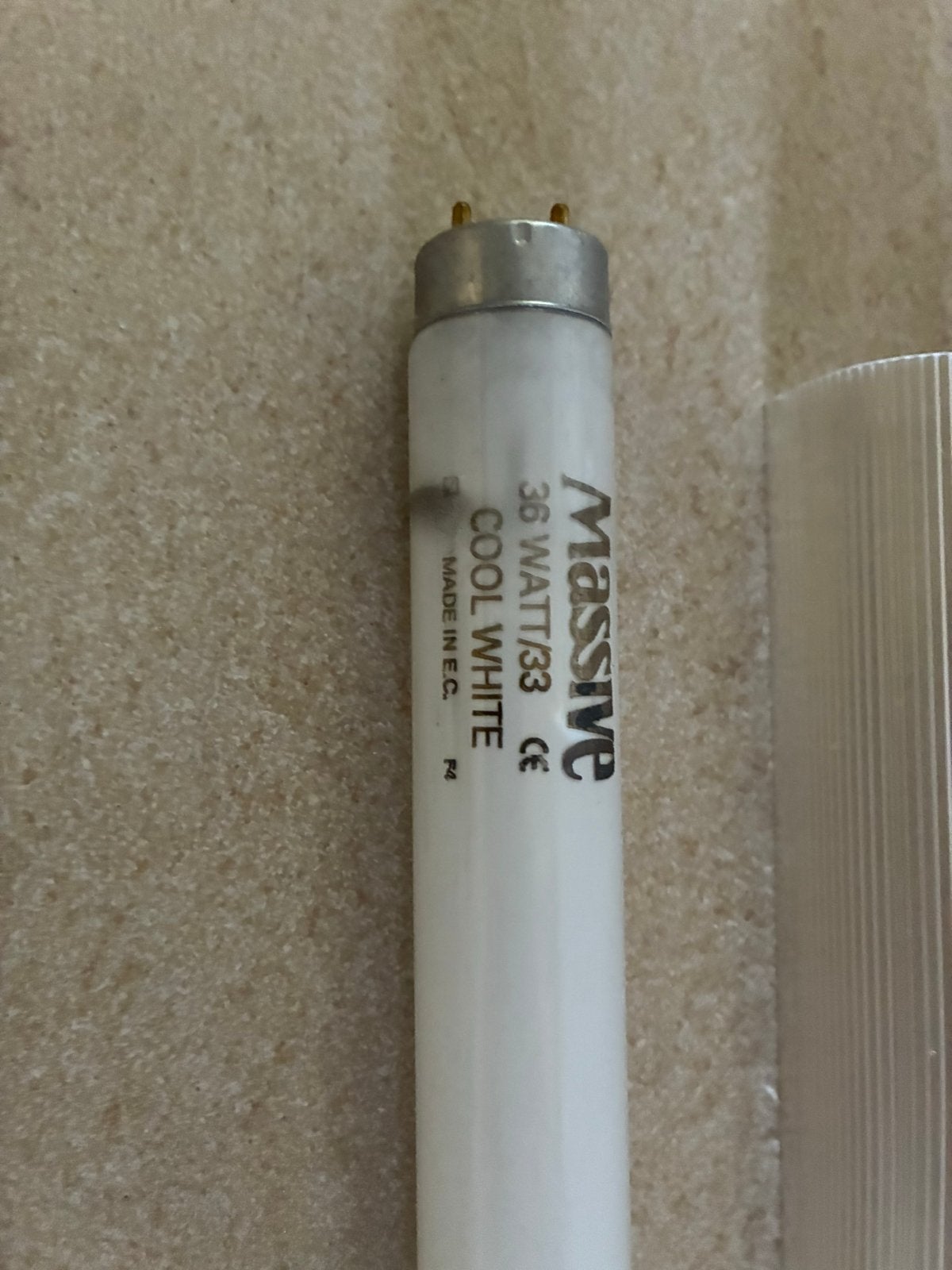 Massive TL-lamp 36W/33 Cool White met armatuur, Wit, Overige merken, Gebruikt, Kunststof