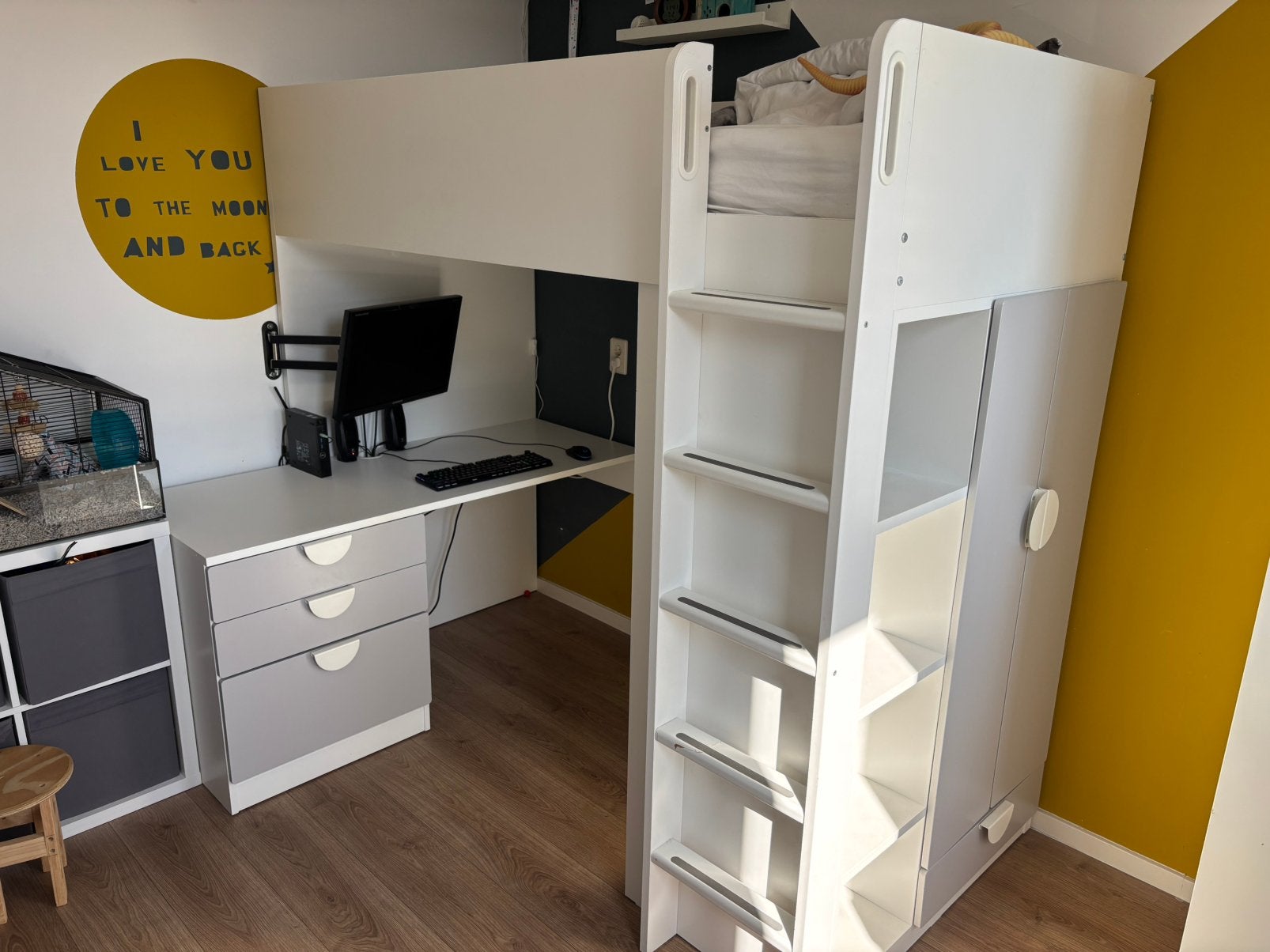 Hoogslaper 200x90cm, Kinderen en Baby's, Ophalen, Gebruikt, Hoogslaper