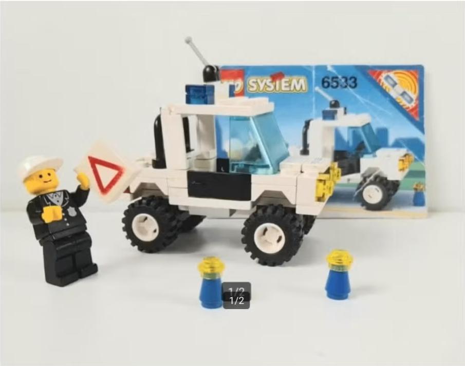 Lego 6533 Police 4x4 Vintage 1992 Classic Town Vehicle Set, Lego, Ophalen of Verzenden, Complete set, Compleet