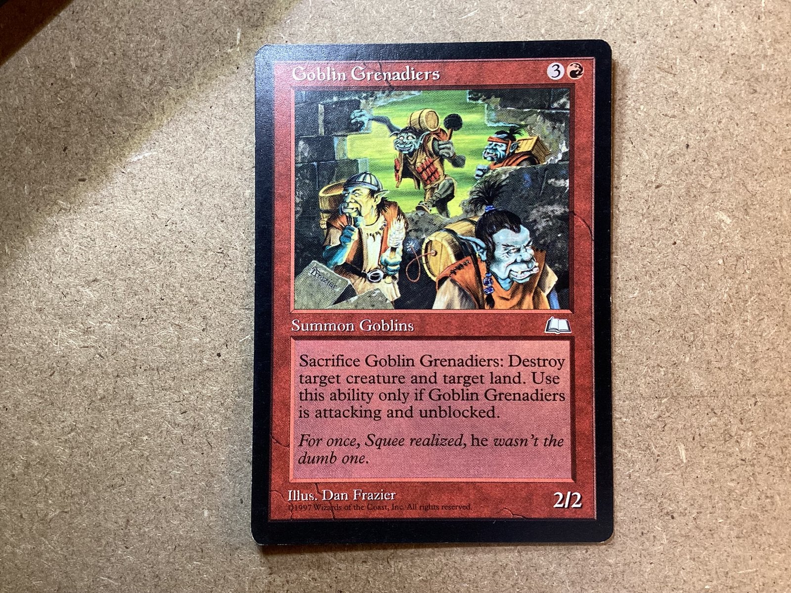1x Goblin Grenadiers (Good), Ophalen of Verzenden, Gebruikt, Losse kaart