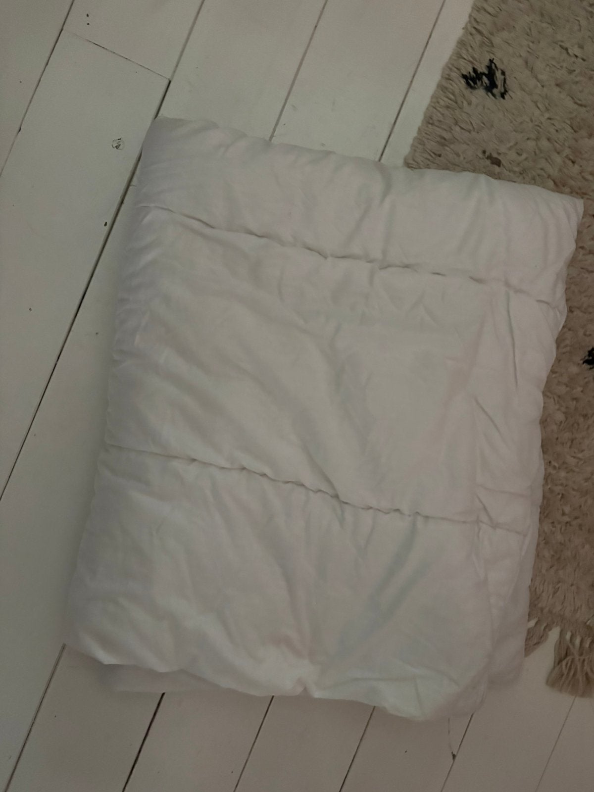 Peuterdekbed (enkel) Wehkamp / 120x150cm, Gebruikt, Overige merken, Jongetje of Meisje, Wit