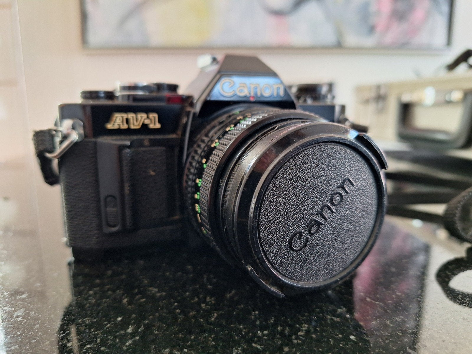 Canon AV-1 Anoloog, Audio, Tv en Foto, Fotocamera's Analoog, Ophalen of Verzenden, Gebruikt, Spiegelreflex, Canon