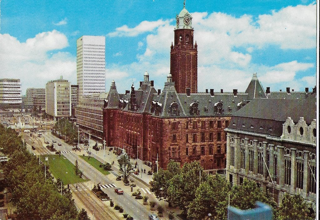Rotterdam coolsingel ansichtkaart ( 807 ) ( ongelopen ), Ophalen of Verzenden, 1980 tot heden, Ongelopen, Zuid-Holland