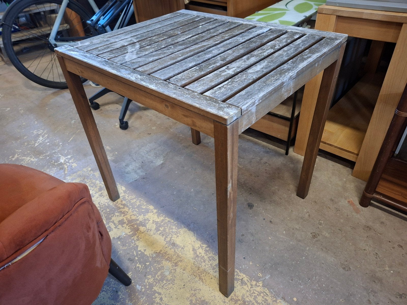 Houten tuintafel 75x62.5x75h, Tafel, Rechthoekig, Hout, Tafel@info.nl