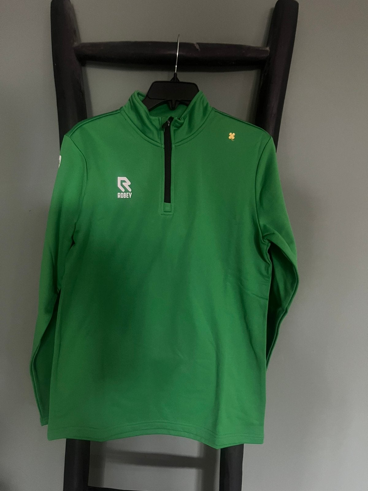 Robey crossbar half-zip pullover S groen sportkleding truien, Verzenden, Nieuw, Maat 46 (S) of kleiner, Groen