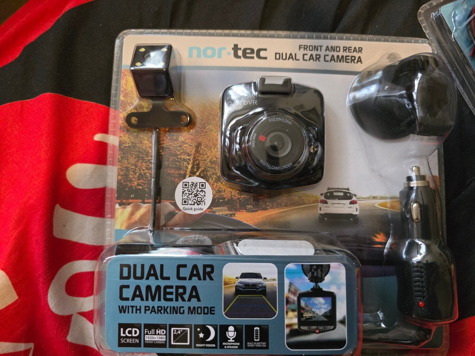 Nor-Tec Dual Car Camera - Voor en Achter Dashcam, Ophalen of Verzenden, Nieuw