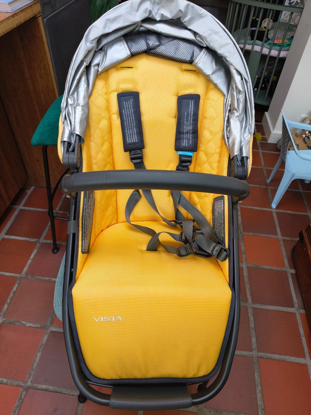 UPPAbaby Vista V2 Rumble Seat met adapters, Duowagen, Ophalen of Verzenden, Zo goed als nieuw, Kinderwagen