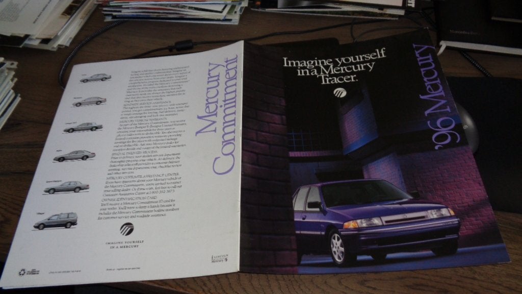 USA Folder MERCURY  TRACER  ,  1996, Verzenden, Nieuw, Overige merken
