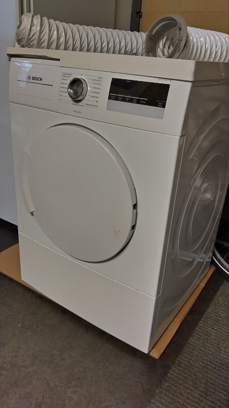 Bosch series 4 exclusiv wasdroger, Ophalen, Gebruikt, 4 tot 6 kg, Anti-kreukfase