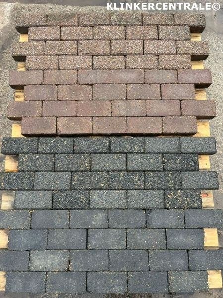 2.500m2 heide grijs antraciet betonklinkers 21x10,5x7/8cm