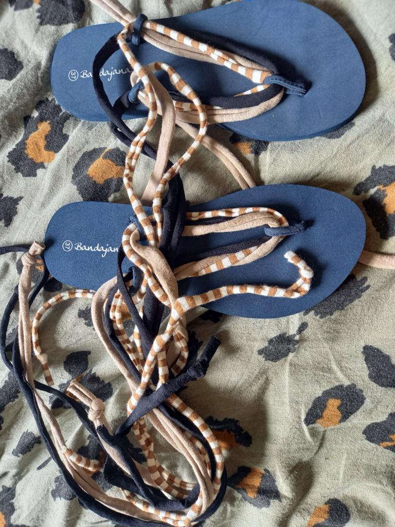Bandajanas slippers drie koorden nieuw 37, Slippers, Bandajanas, Blauw, Nieuw