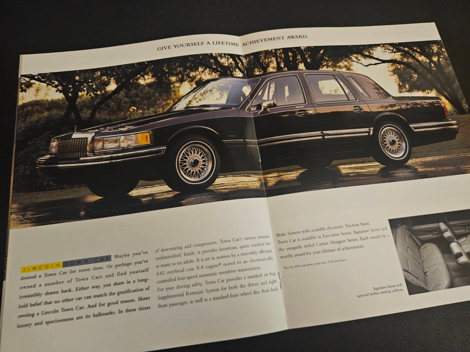 Brochure Lincoln 1994 USA, Ophalen of Verzenden, Zo goed als nieuw, Overige merken