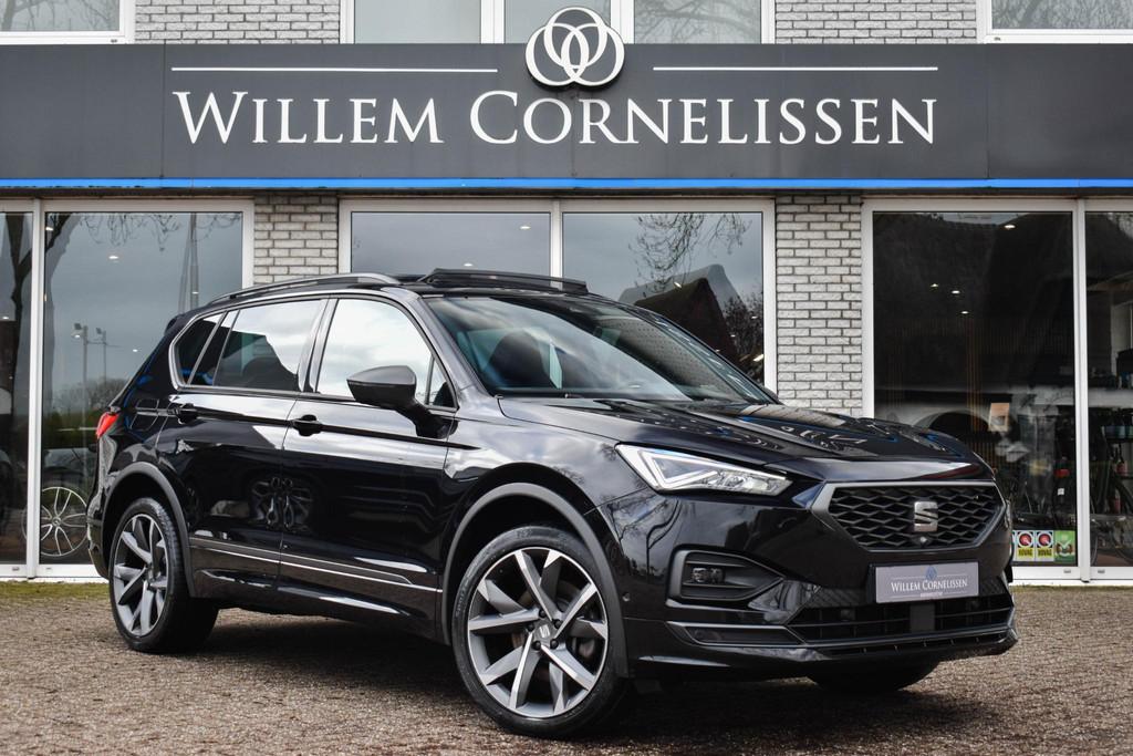 SEAT Tarraco 1.4 TSI e-Hybrid PHEV FR Business Pano 360 Cam, Auto's, Seat, 4 cilinders, Alcantara, Zwart, Hybride Elektrisch/Benzine