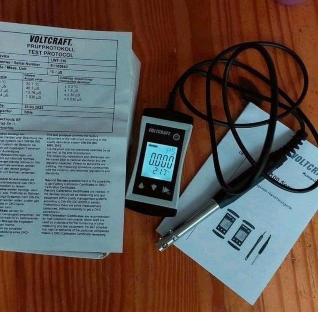 Geleidsbaarheidsmeter voltcraft lwt-110 (NIEUW)., Ophalen of Verzenden, Nieuw, Vocht of Vloeistof