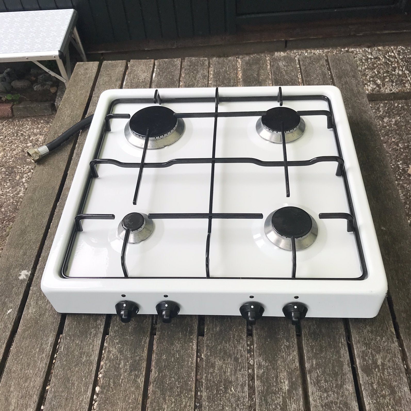 4-pits gasstel, Witgoed en Apparatuur, Ophalen, 4 kookzones, Zo goed als nieuw, Gas