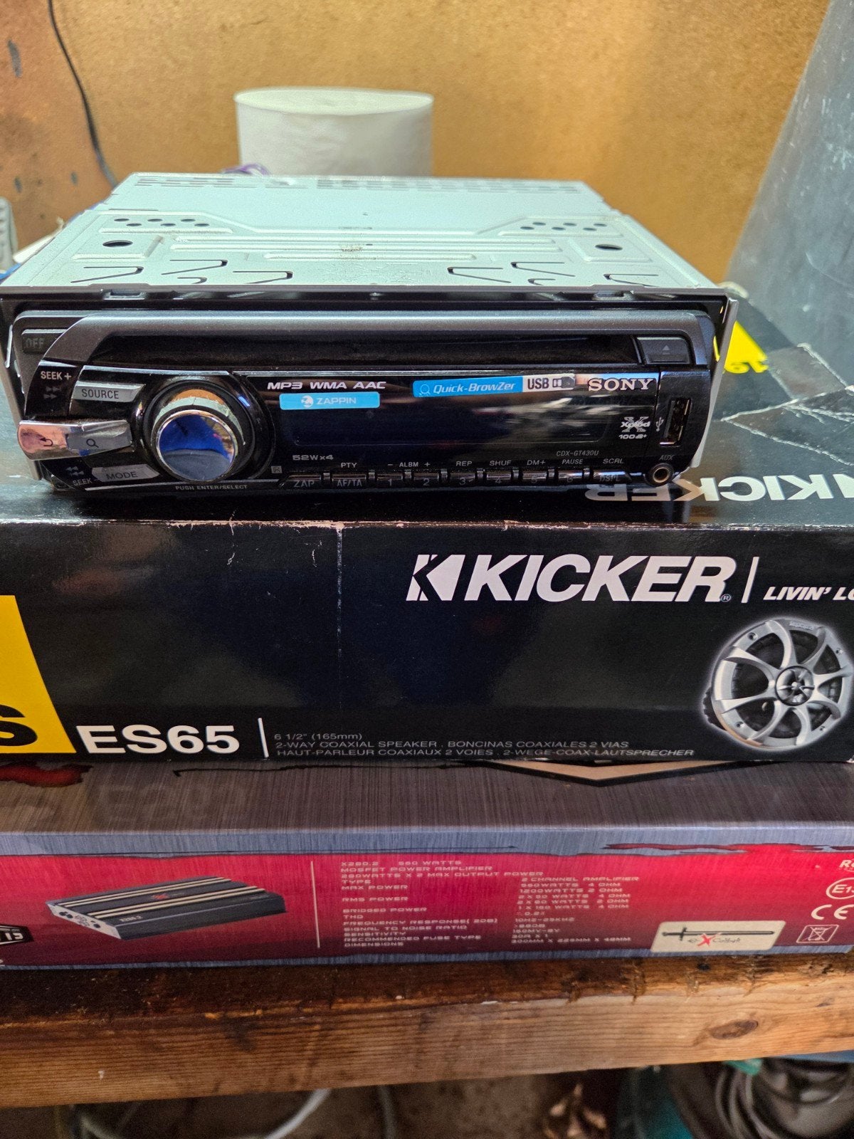sony radio en subwoofer, Ophalen, Gebruikt