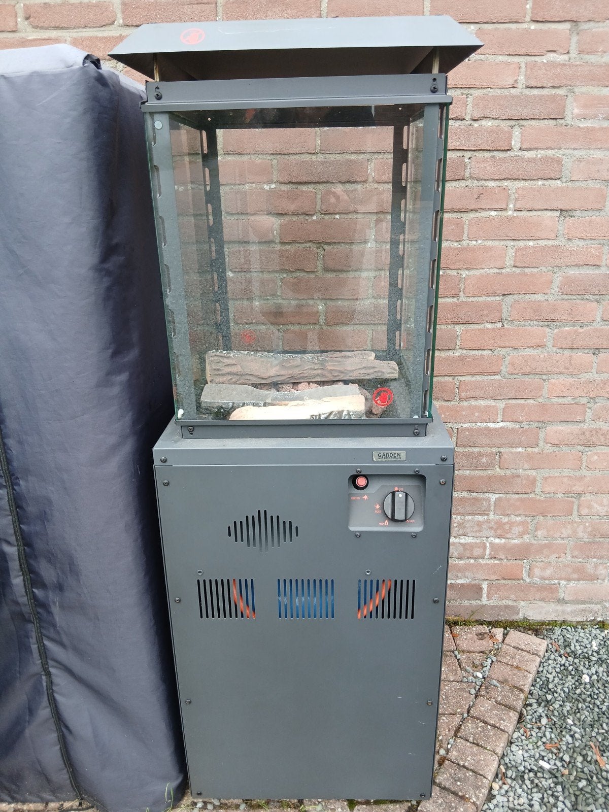 Gashaard vuurzuil Garden Impressions 8kW, Ophalen, Zo goed als nieuw, Gas, Vloer