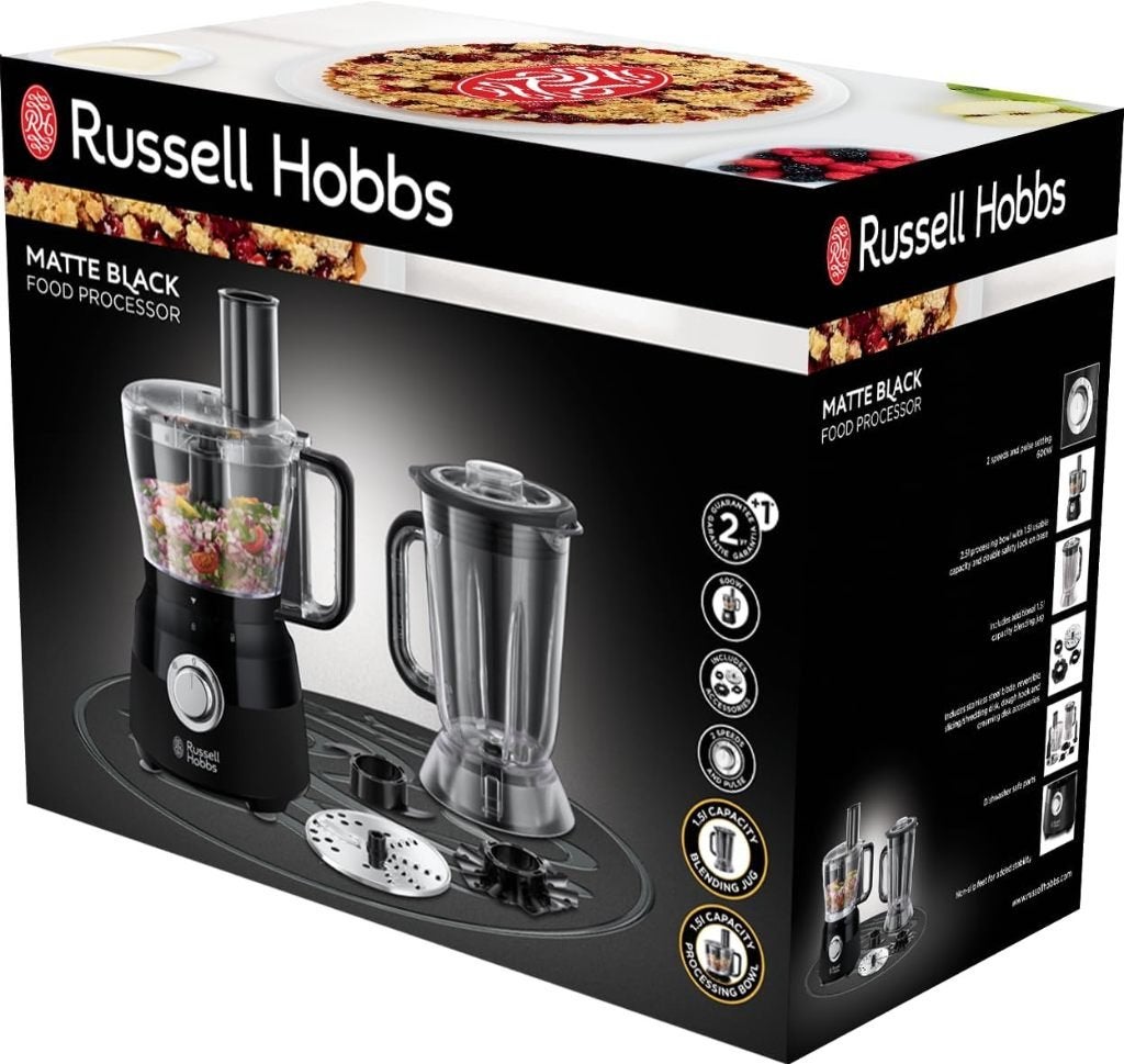 Food Processor Russell Hobbs Matte Black, Ophalen, Gebruikt