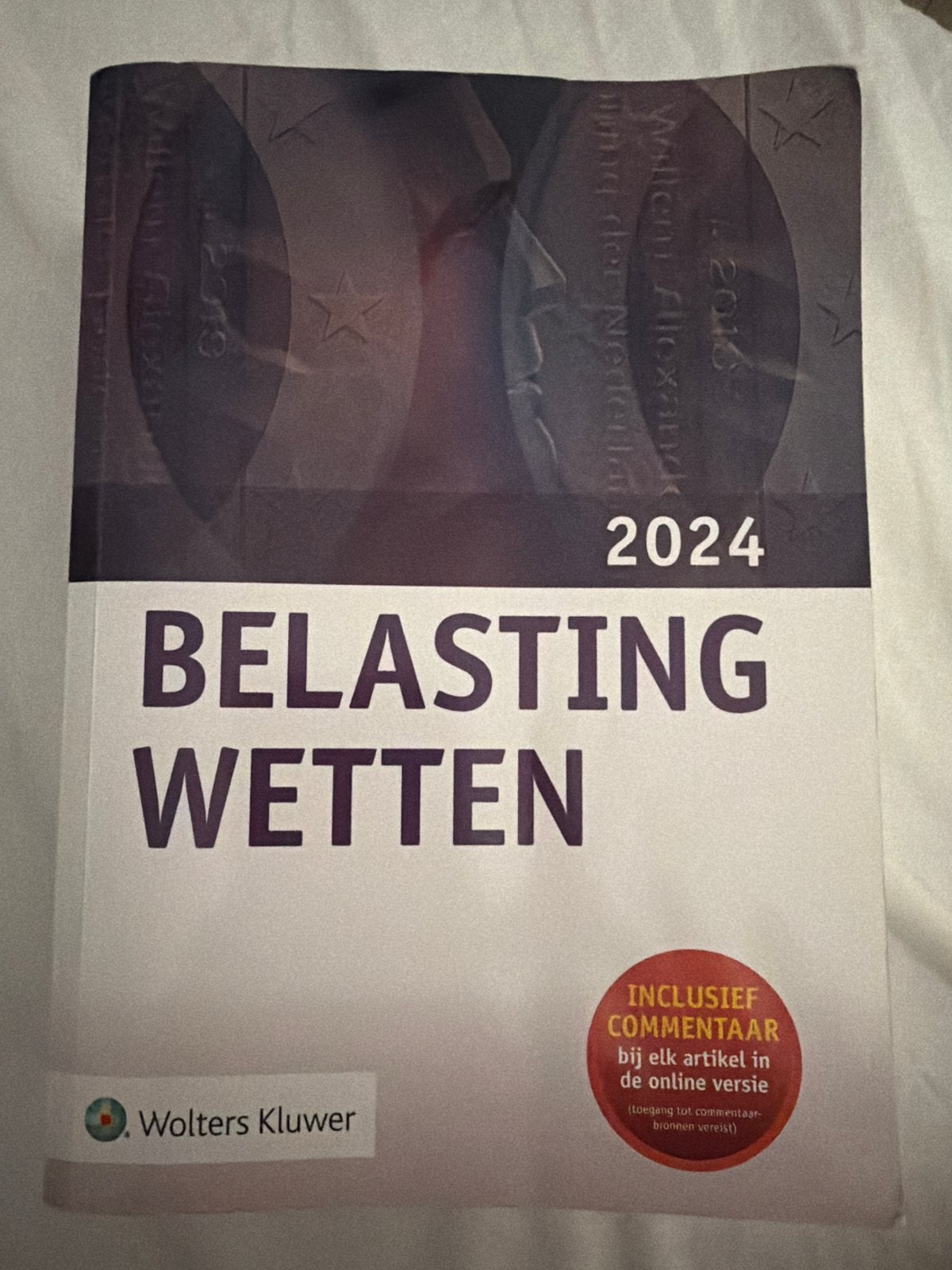 Belastingwetten 2024 - Wolters Kluwer, Ophalen of Verzenden, Gamma, Zo goed als nieuw, HBO