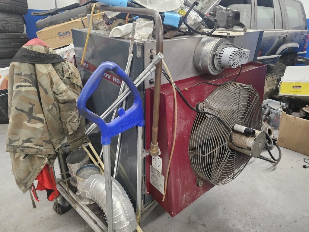 Winterwarm werkplaatskachel 58kw gaskachel, Ophalen, Gebruikt, Kachel, 60 tot 150 cm