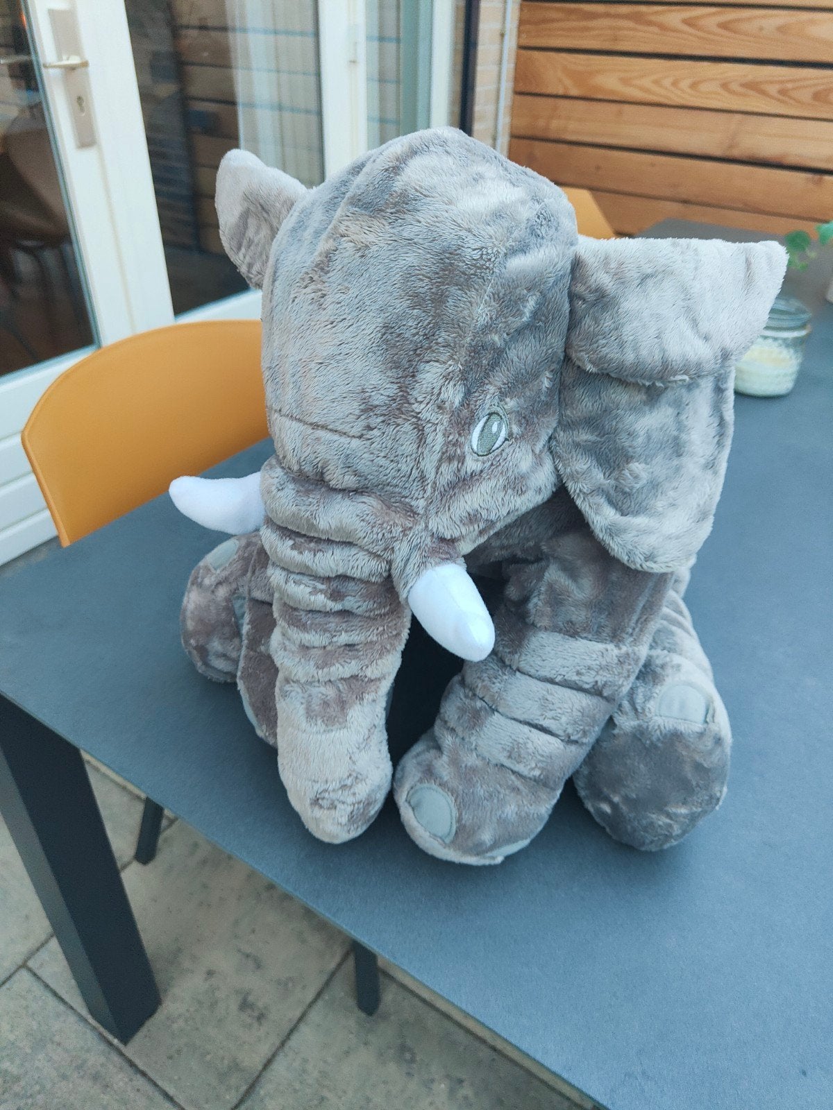 Mikamax Olifant Knuffel 65 cm - Zacht en Steunend, Ophalen of Verzenden, Zo goed als nieuw, Olifant
