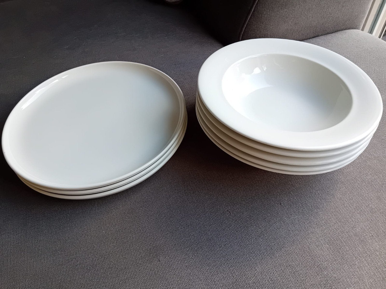 8 puntgave borden Figgjo Norway White Figgjo Flint, Ophalen of Verzenden, Zo goed als nieuw, Bord(en), Overige stijlen