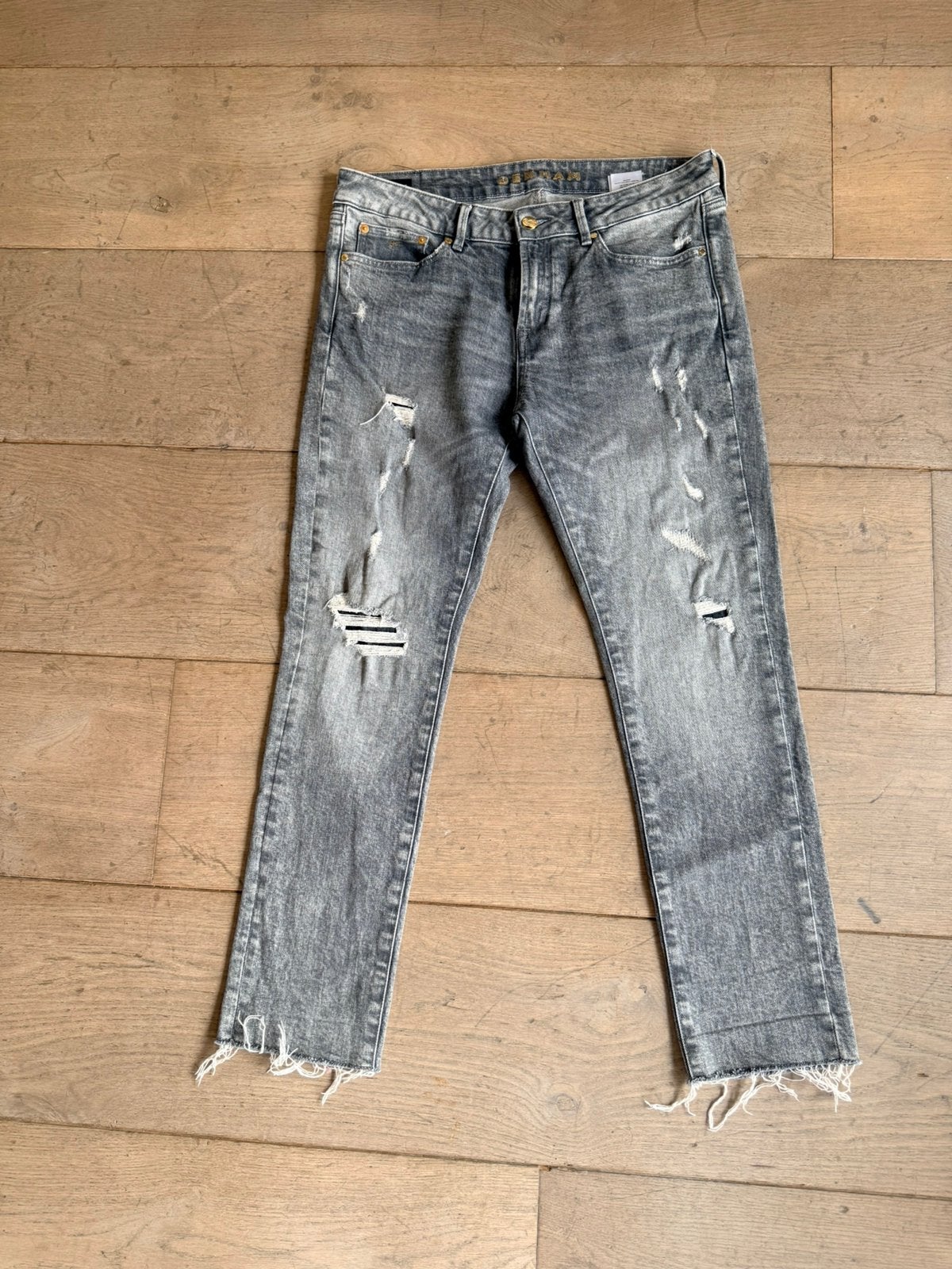 Denham liz Ankle jeans grijs W31 L30 izgst, Ophalen, Zo goed als nieuw, Grijs, W30 - W32 (confectie 38/40)