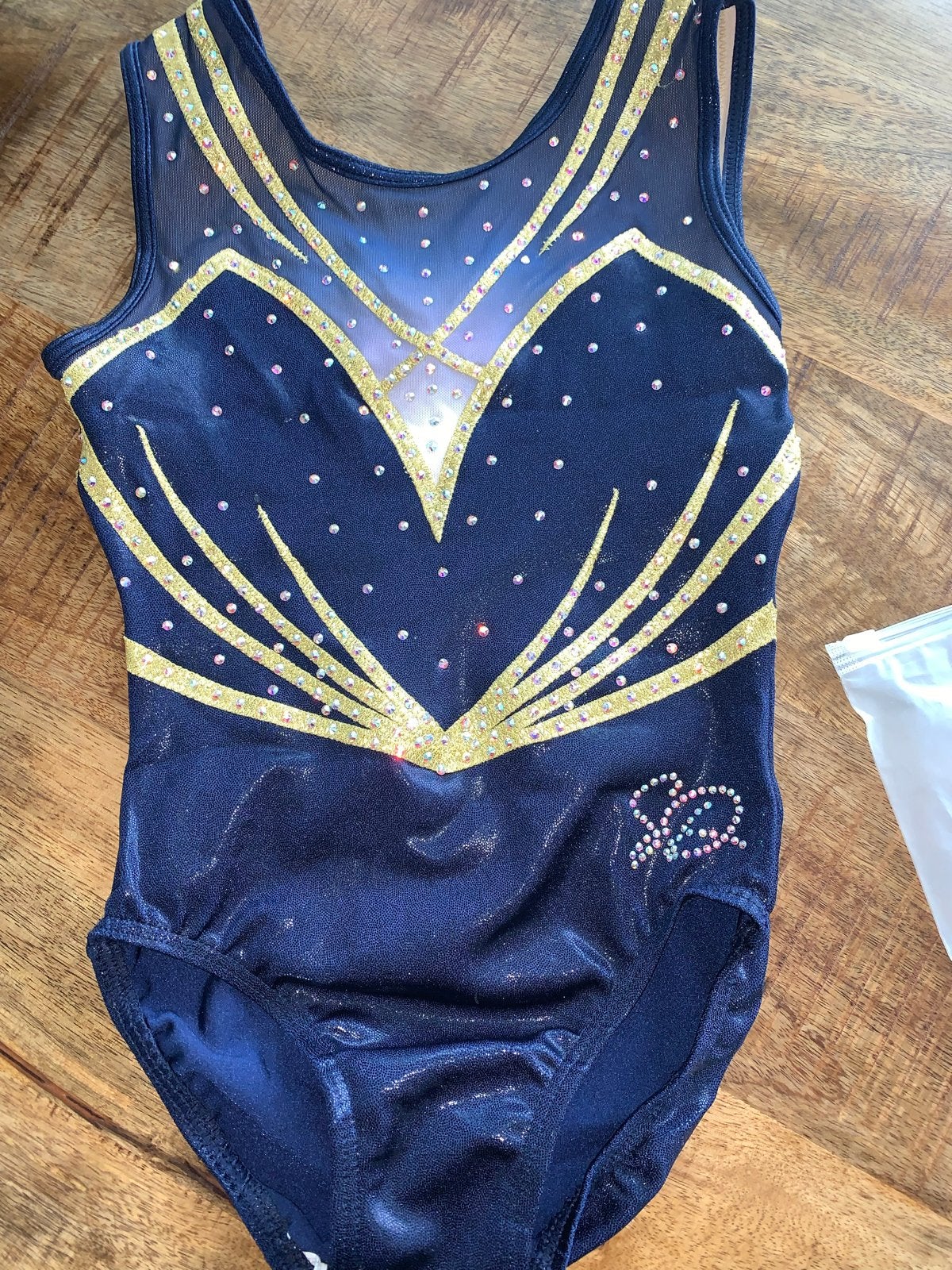 Sparkle & dream Turnpakje met glitters maat 134/140 nieuw, Blauw, Overige typen, Nieuw, Kindermaat 122 t/m 140