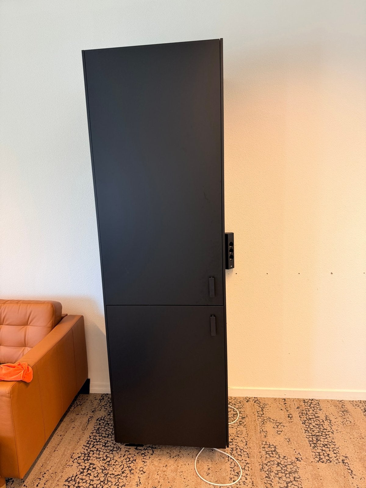 IKEA METOD kast voor koelkast, zwart, 200cm hoog, Ophalen of Verzenden, Gebruikt