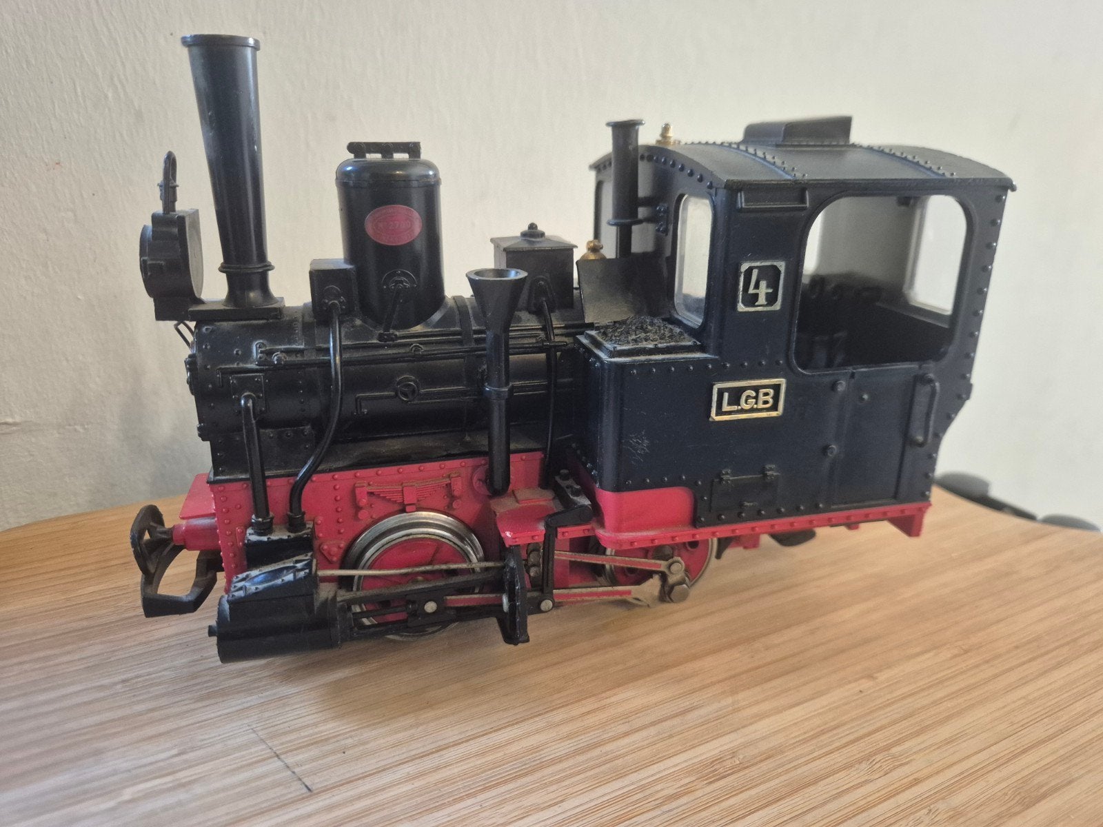 Grote LGB playmobil Treinset met Locomotief, Wagons en Rail, Ophalen, Gelijkstroom, LGB, Gebruikt