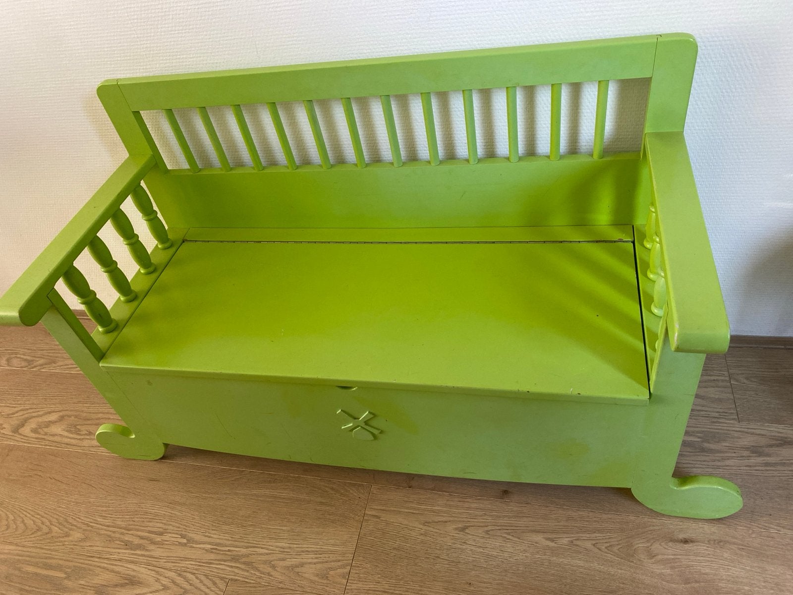 Lief! Groene Kinderbankje met Opbergruimte, Ophalen, Gebruikt, Overige typen