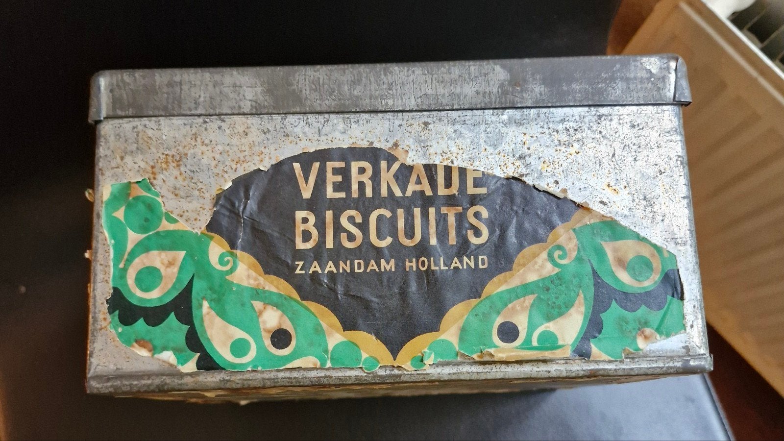 Verkade blik, Ophalen of Verzenden, Gebruikt, Reclame
