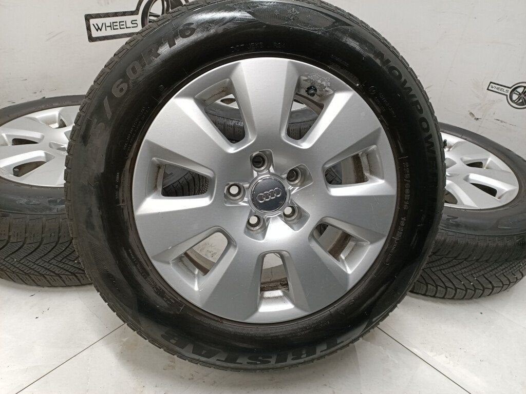 Audi A6 lichtmetaal velgen 16"inch winterbanden 5x112, Auto-onderdelen, Banden en Velgen, Ophalen, Gebruikt, 16 inch, Banden en Velgen