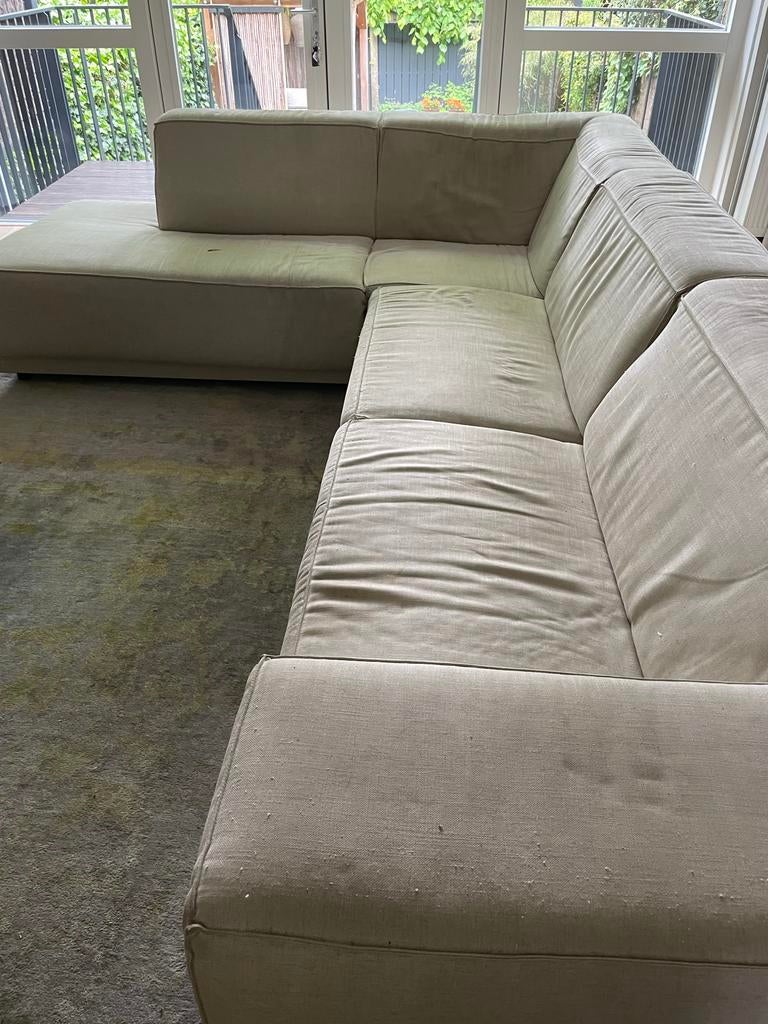 Grote hoekbank 310x225 - Ideaal voor studentenhuis, Ophalen, Gebruikt, Stof, Modern