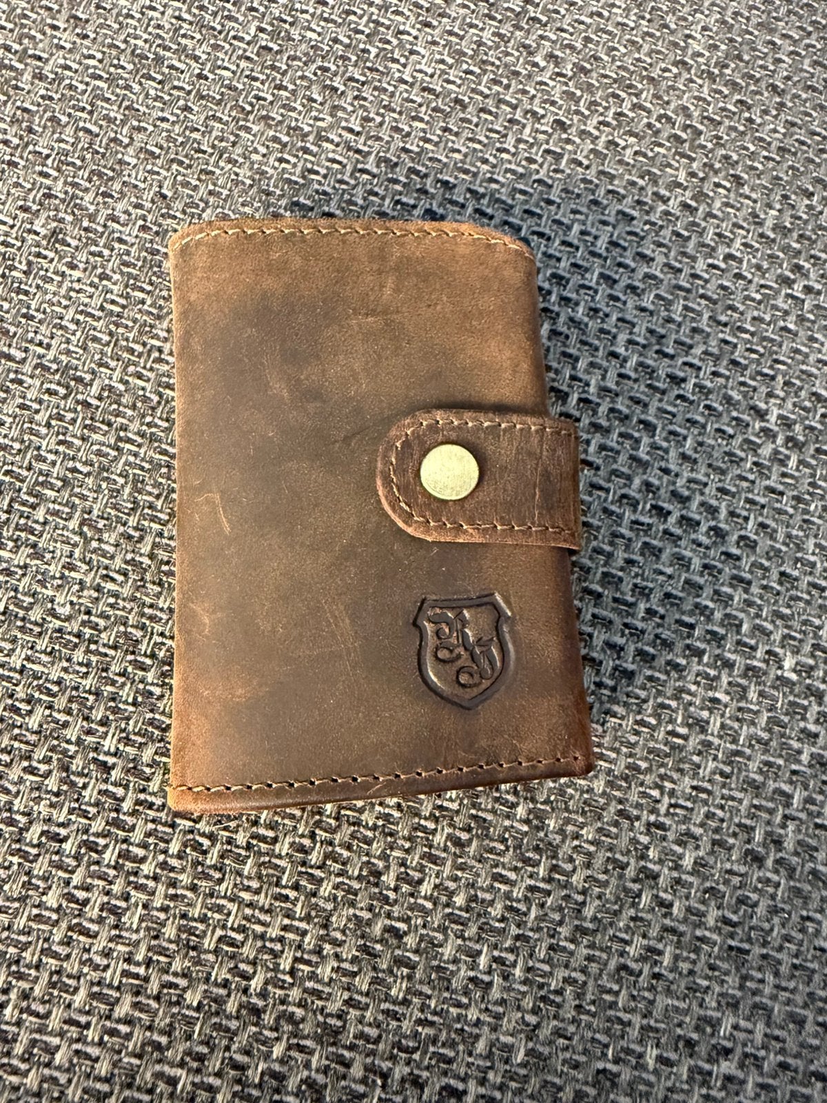 Nieuw pasjeshouder bruin van buffer leer., Overige merken, Nieuw, Ophalen of Verzenden, Leer
