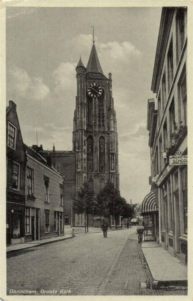Gorinchem. Groote Kerk - 1942 gelopen, Verzenden, 1940 tot 1960, Gelopen, Zuid-Holland
