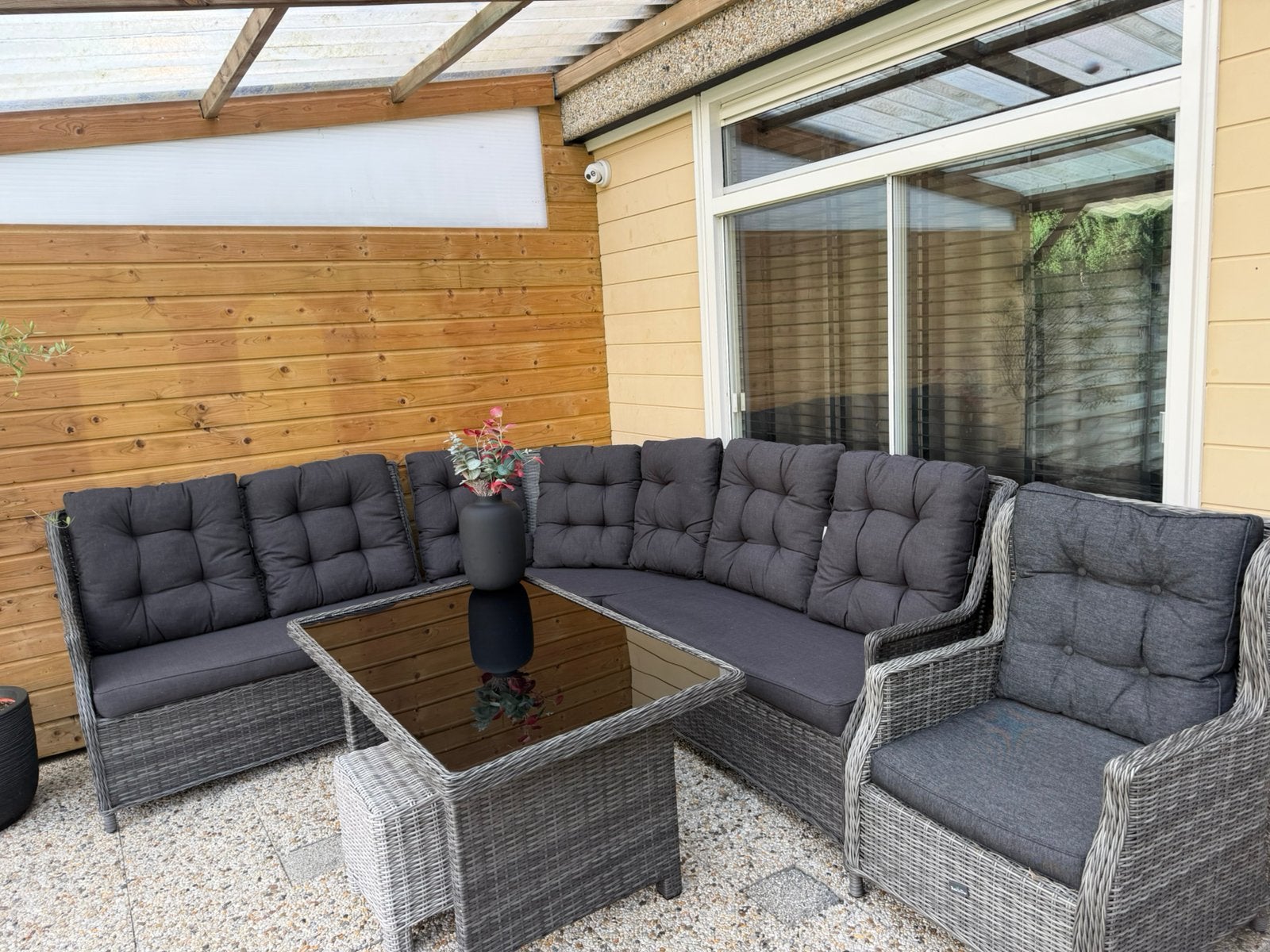 Complete Bois le Duc Loungeset met tafel en stoelen, Tuin en Terras, Ophalen of Verzenden, Zo goed als nieuw, Loungeset, Wicker