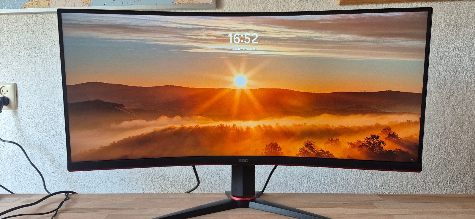 AOC 144hz 3440x1440p Ultrawide Monitor, Computers en Software, Monitoren, Ultrawide, 101 t/m 150 Hz, AOC, Zo goed als nieuw