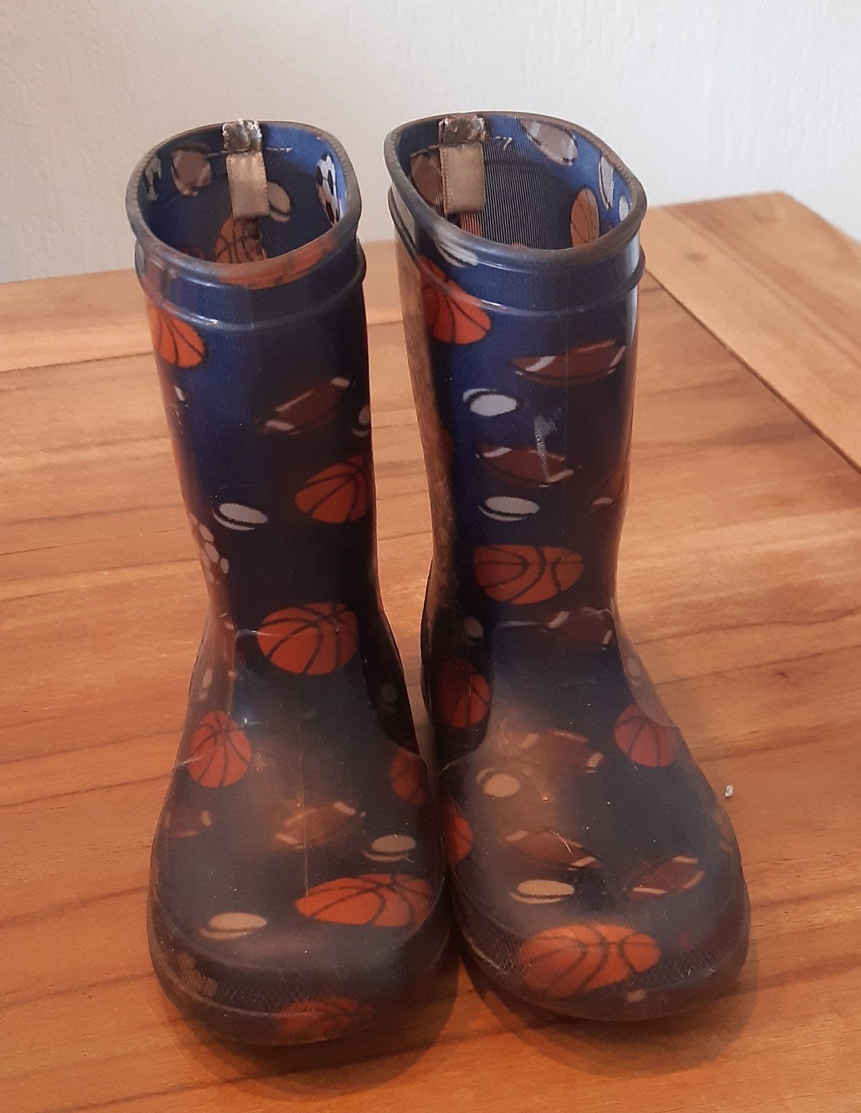 Regenlaarzen met ballen, maat 25, Gebruikt, Ophalen of Verzenden, Laarzen, Jongen