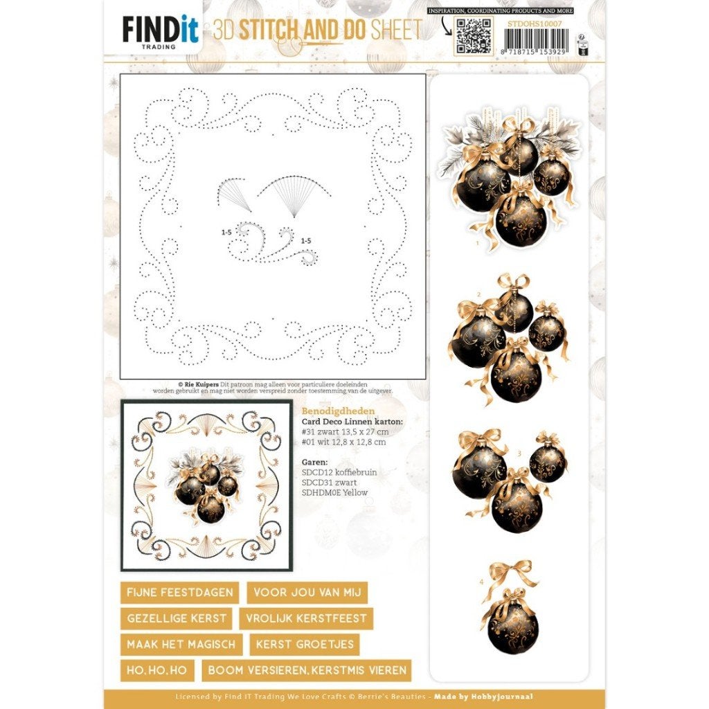 STDOHS10007 Berries Beauties - Golden Whisper 1, Ophalen of Verzenden, Nieuw, Kerst, Knipvel