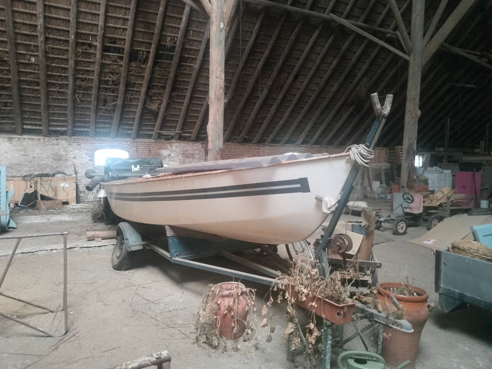 *schuurvondst 2* OPKNAPPROJECT zeilboot (Spanker), Ophalen, Gebruikt, Tuigage en Masten, Zeilboot