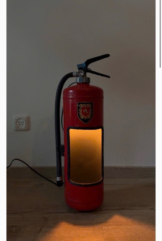 Brandblusser lamp, Rood, Ophalen, Gebruikt